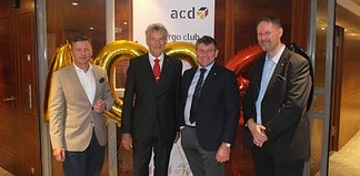 Ingo Richter, Vizepräsident des acd, Christopher Stoller, Präsident des acd, sowie Thorsten Hecker, Vorstand Finanzen beim acd.