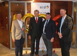 Ingo Richter, Vizepräsident des acd, Christopher Stoller, Präsident des acd, sowie Thorsten Hecker, Vorstand Finanzen beim acd.