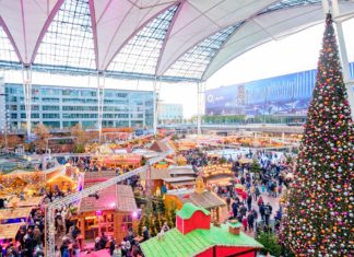 Weihnachtsmarkt und Wintermarkt am Flughafen München