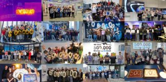 In einer Videokonferenz, bei der die jungen Gäste aus allen 16 DLR_School_Labs zugeschaltet waren, besuchten mit diesem Tag insgesamt eine halbe Million Kinder und Jugendliche die DLR_School_Labs.