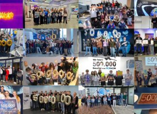 In einer Videokonferenz, bei der die jungen Gäste aus allen 16 DLR_School_Labs zugeschaltet waren, besuchten mit diesem Tag insgesamt eine halbe Million Kinder und Jugendliche die DLR_School_Labs.