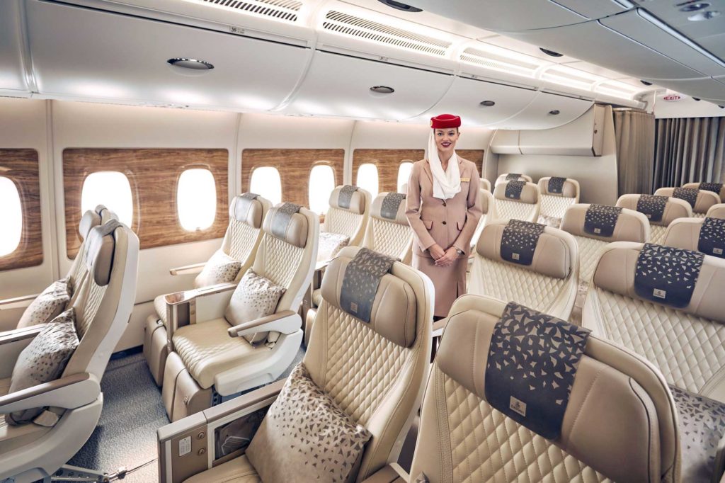 Emirates A380 mit Premium Economy Class