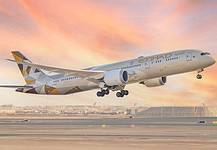 Etihad Airways fliegt zweimal täglich von Frankfurt nach Abu Dhabi Boeing 787-9 Dreamliner von Etihad Airways