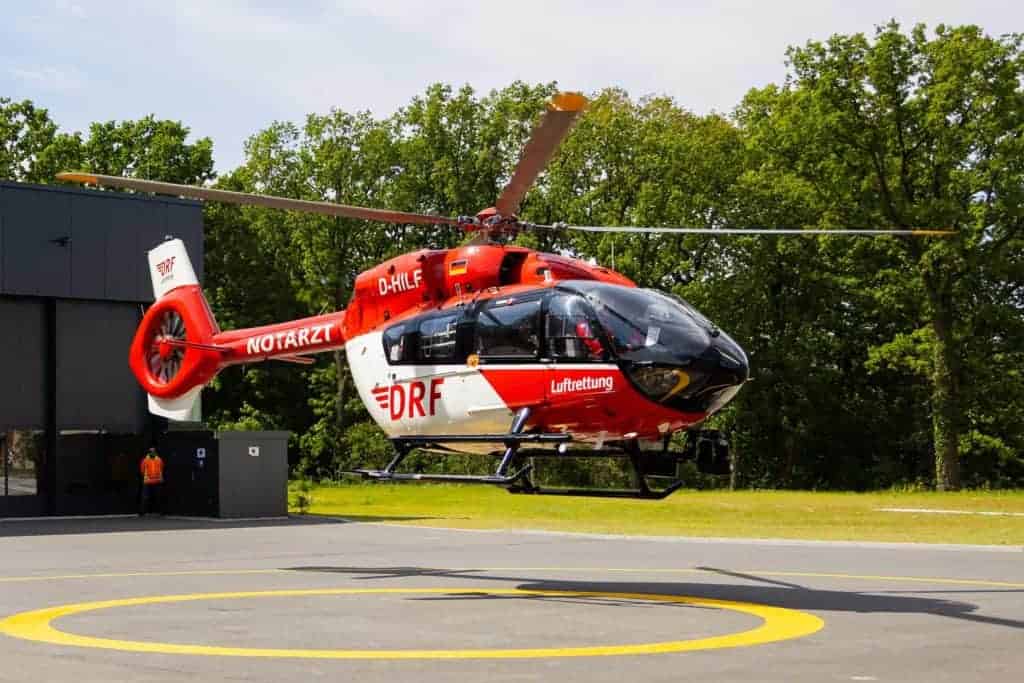 DRF Rettungsheli Christoph 100 neu in Berlin-Buch stationiert