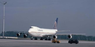 Flughafen München: Erstflug einer Boeing B747-100 der Continental Airlines am 02.06.1992