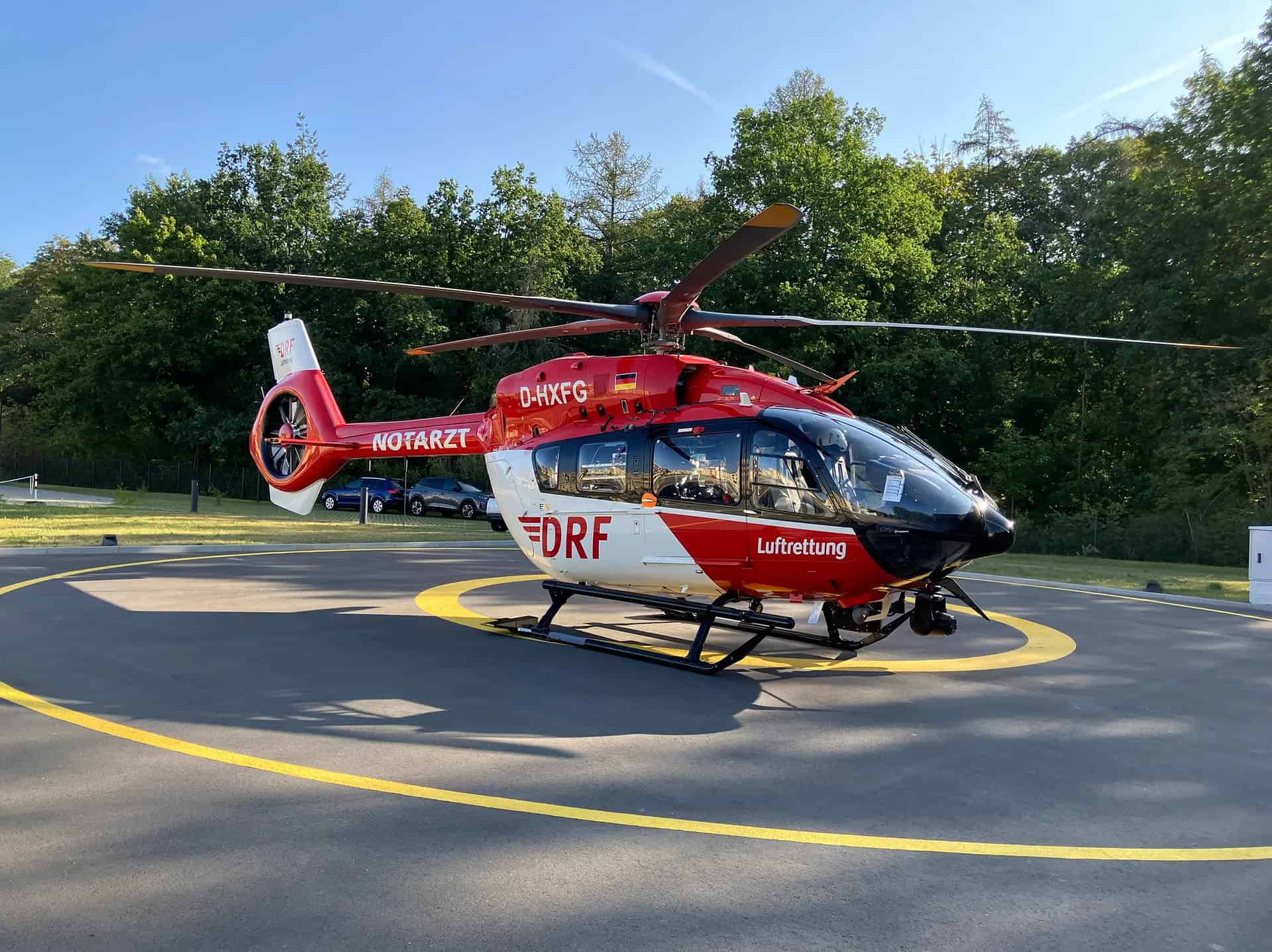 H145 with five-blade rotor as Christoph 100