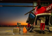 Modernization of the DRF Air Rescue fleet: New H145 with five-blade rotor for Bremen Setting up the new machine: Christoph Weser at the Bremen station