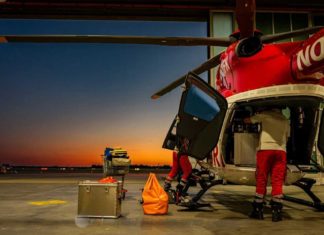 Einrüsten der neuen Maschine: Christoph Weser an der Station Bremen