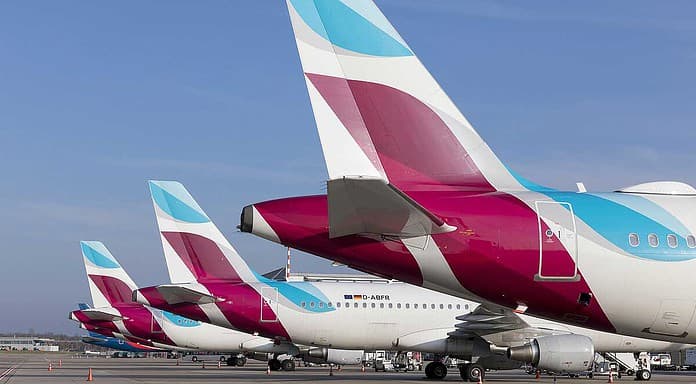 Eurowings kürzt Flüge ab Hamburg drastisch Eurowings Airbus A320 Line-Up