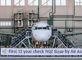 Air Astana A321 - Erster 12-Jahres-C-Check