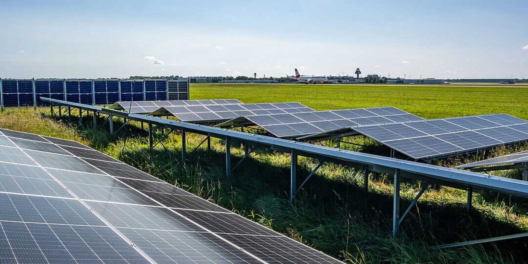 Photovoltaikanlage Flughafen Hannover Nordbahn