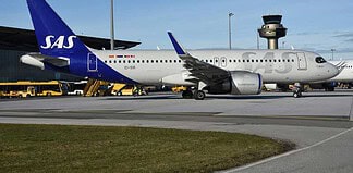 Scandinavian Airlines (SAS) am Flughafen Salzburg