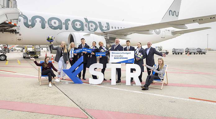 Marabu Airlines opens base at Stuttgart Airport Marabu Airlines opens its new base at Stuttgart Airport.