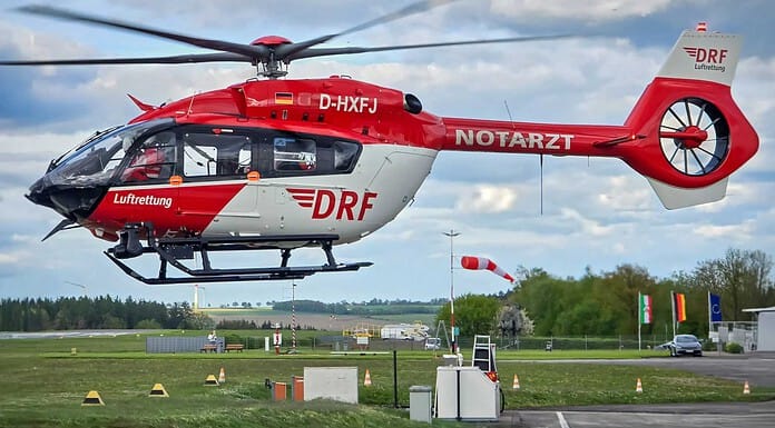 DRF Luftrettung ensures air rescue in North Rhine-Westphalia Christoph Dortmund in 24-hour operation.