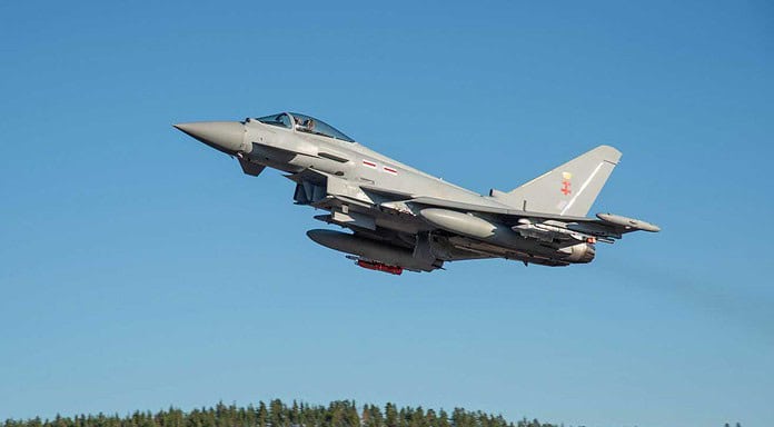 Eurofighter Typhoon tests new SPEAR missile Eurofighter Typhoon, part of the test and evaluation fleet at BAE Systems in Warton, UK, takes part in a live firing test of SPEAR missiles in Vidsel, Sweden.