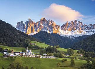 Gebirgsgruppe der Dolomiten in Südtirol, Italien