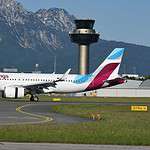 Eurowings plant Flugverbindung von Salzburg nach Barcelona Eurowings A20N 9H-ENB am Flughafen Salzburg SZG