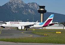 Eurowings plant Flugverbindung von Salzburg nach Barcelona Eurowings A20N 9H-ENB am Flughafen Salzburg SZG