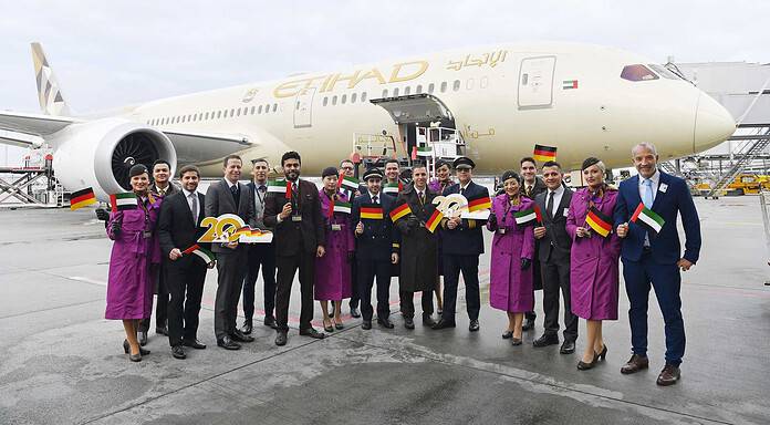 Etihad Airways erhöht Frequenzen für Frankfurt, München und Düsseldorf Etihad Airways feiert 20 Jahre Verbindung zwischen Abu Dhabi und Deutschland