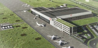 Deutsche Aircraft am Flughafen Leipzig/Halle