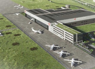 Deutsche Aircraft am Flughafen Leipzig/Halle