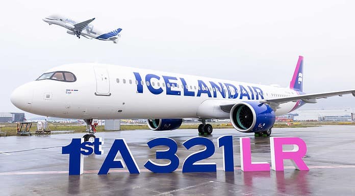 Icelandair begrüßt Airbus A321LR Auslieferung des ersten Airbus A321LR an Icelandair