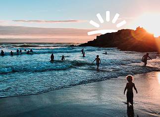 Sonnenuntgergang am Strand