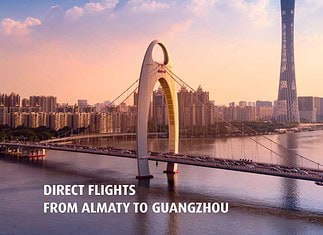 Direktflüge von Almaty nach Guangzhou