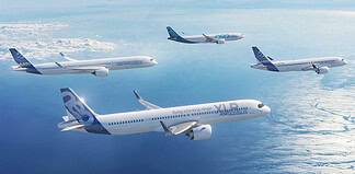 Airbus A220, A321XLR, A330neo, A350