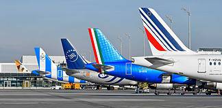 Line-up am Flughafen München Terminal 1