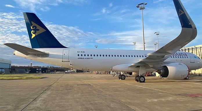 Air Astana expands Airbus fleet with new A320neo Air Astana Airbus A320 on the apron