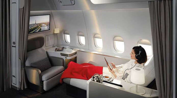 Air France enthüllt neue La Première-Suiten Die neue La Première-Suite von Air France