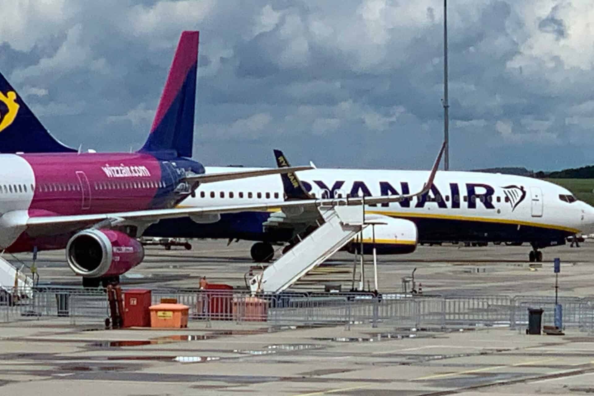 Wizz Air and Ryanair at Hahn Airport