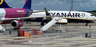 Wizz Air und Ryanair am Flughafen Hahn