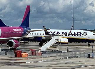 Wizz Air and Ryanair at Hahn Airport