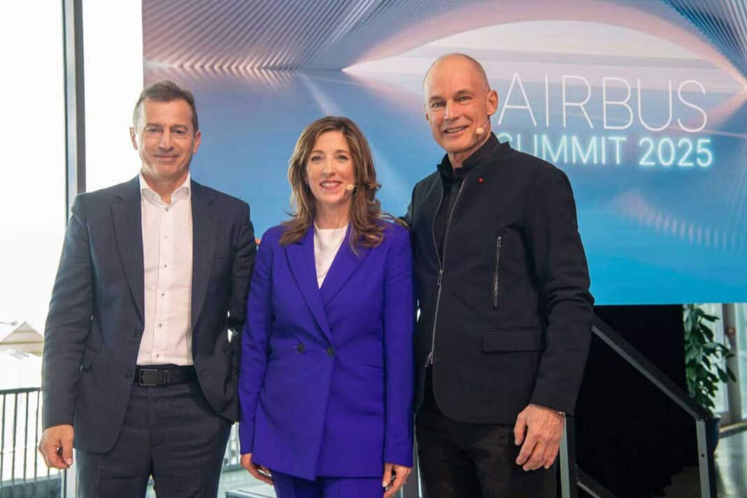 Airbus Foundation und Solar Impulse Foundation: Guillaume Faury, Julie Kitcher and Bertrand Piccard