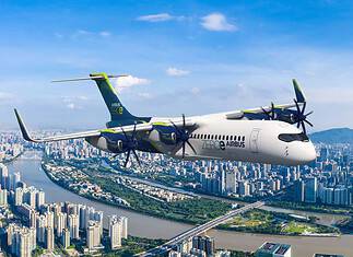 ZEROe, ein vollelektrisches, wasserstoffbetriebenes Flugzeug mit vier Pods