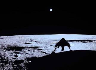 “Blue Ghost” on the lunar surface