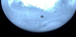 Hyperscout-H-Aufnahme im nahen Infrarot während des Vorbeiflugs von Hera am Mars