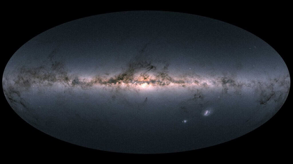 Die Milchstraße aus Sicht des Weltraumteleskops Gaia