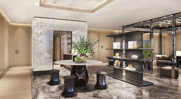 Korean Air: Neuer Look, neue Lounges Rendering der neuen First Class Lounge von Korean Air im Terminal 2 des Incheon International Airport