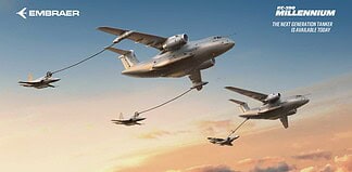 Embraer KC-390 Millennium bei der Luftbetankung