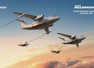 Embraer KC-390 Millennium bei der Luftbetankung