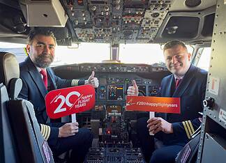 Corendon-Piloten im Cockpit