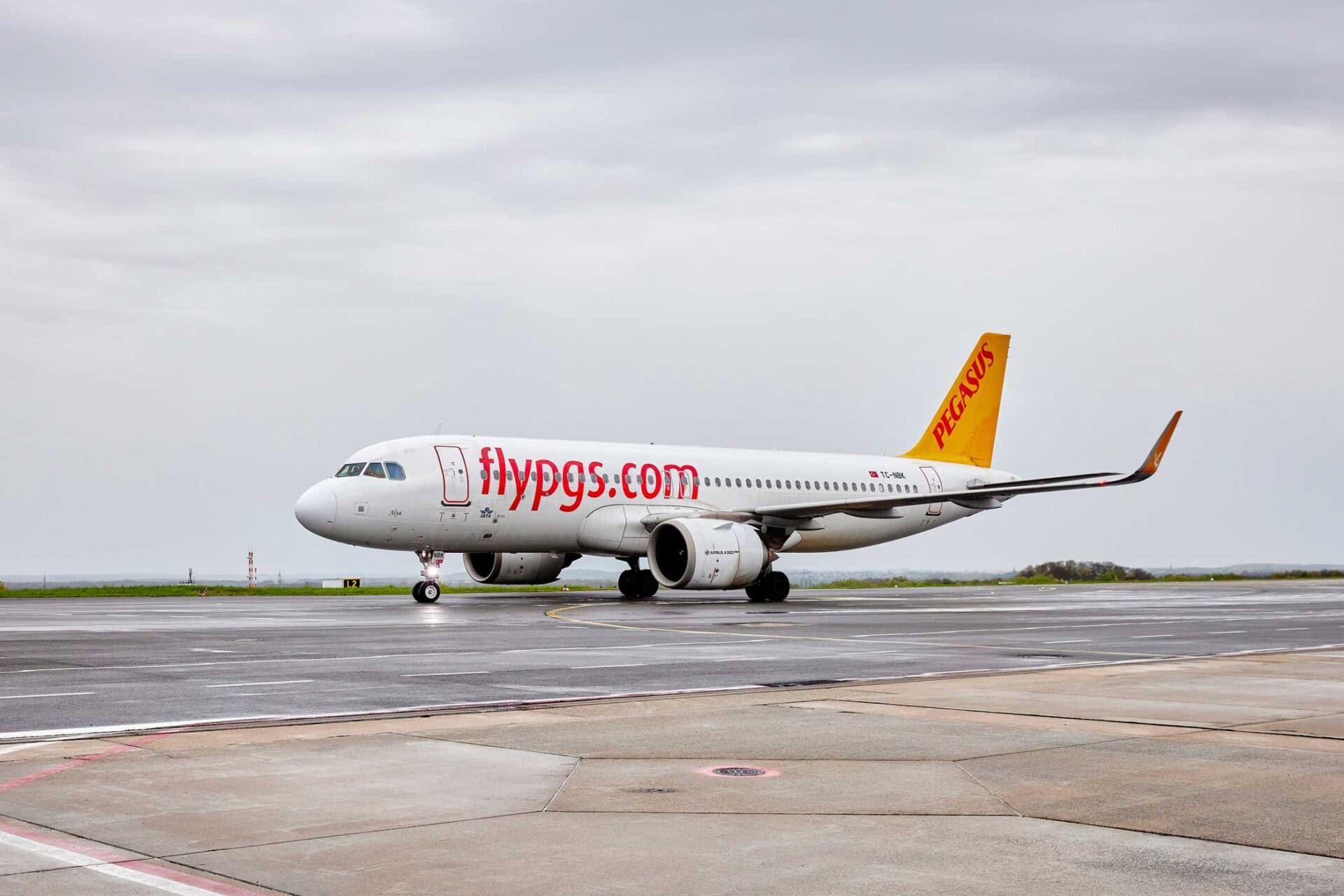 Dortmund Airport, apron, Pegasus first flight to Antalya