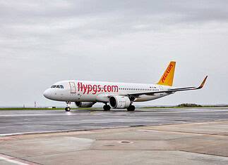 Dortmund Airport, Flugvorfeld, Pegasus Erstflug nach Antalya
