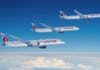 Boeing QTR wide-body aircraft in flight