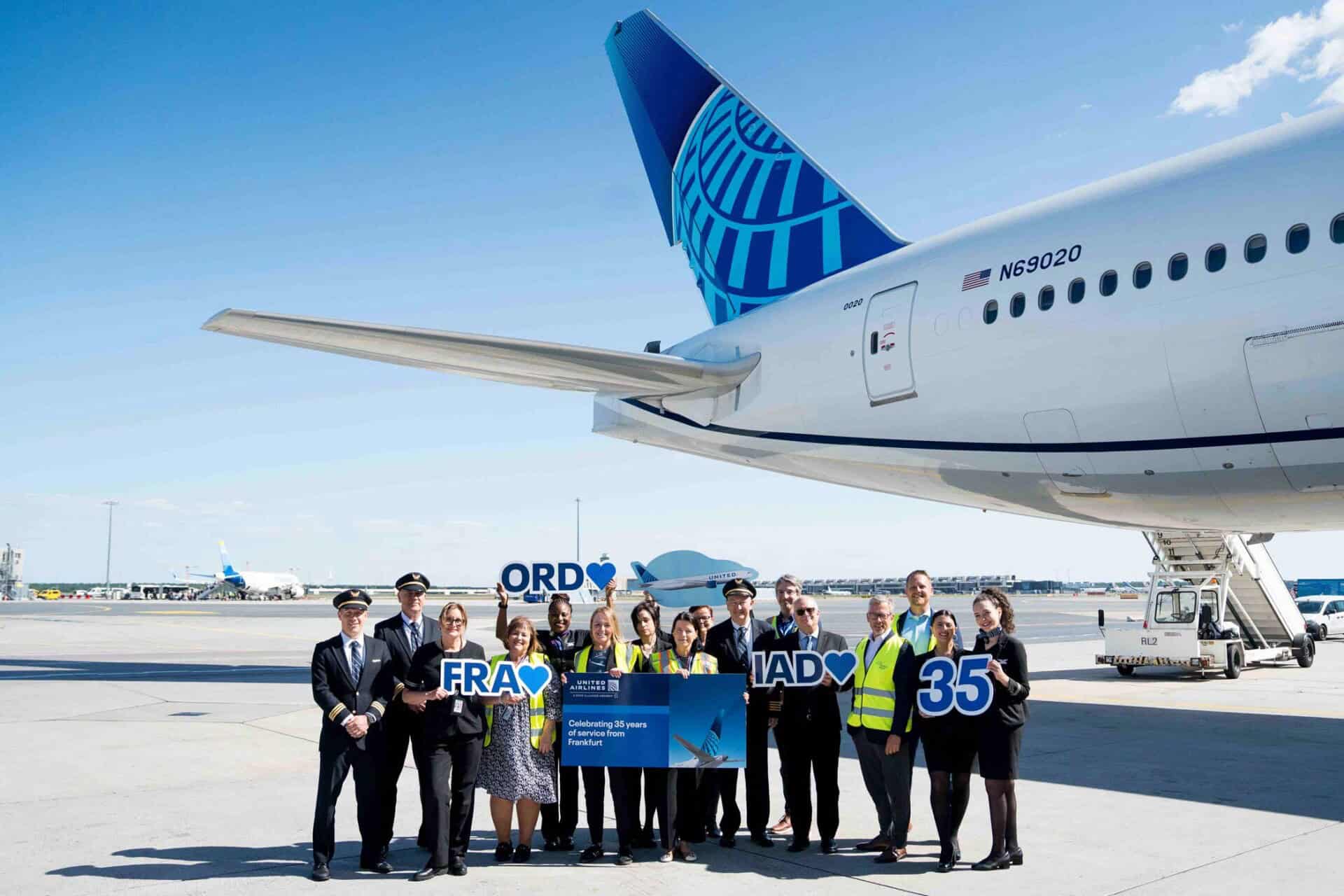 United Airlines and Fraport celebrate 35 years of United flights from Frankfurt