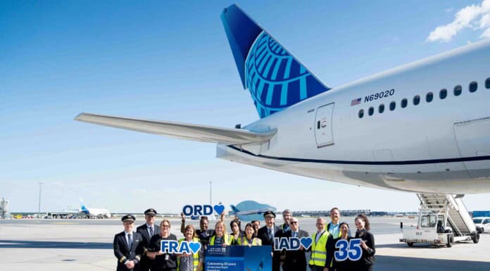 United Airlines: 35 Jahre Nonstopflüge Deutschland – USA United Airlines und Fraport feiern 35 Jahre United-Flüge ab Frankfurt