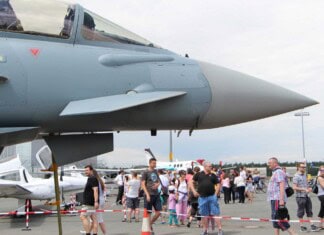Eurofighter auf dem Flughafen Nürnberg